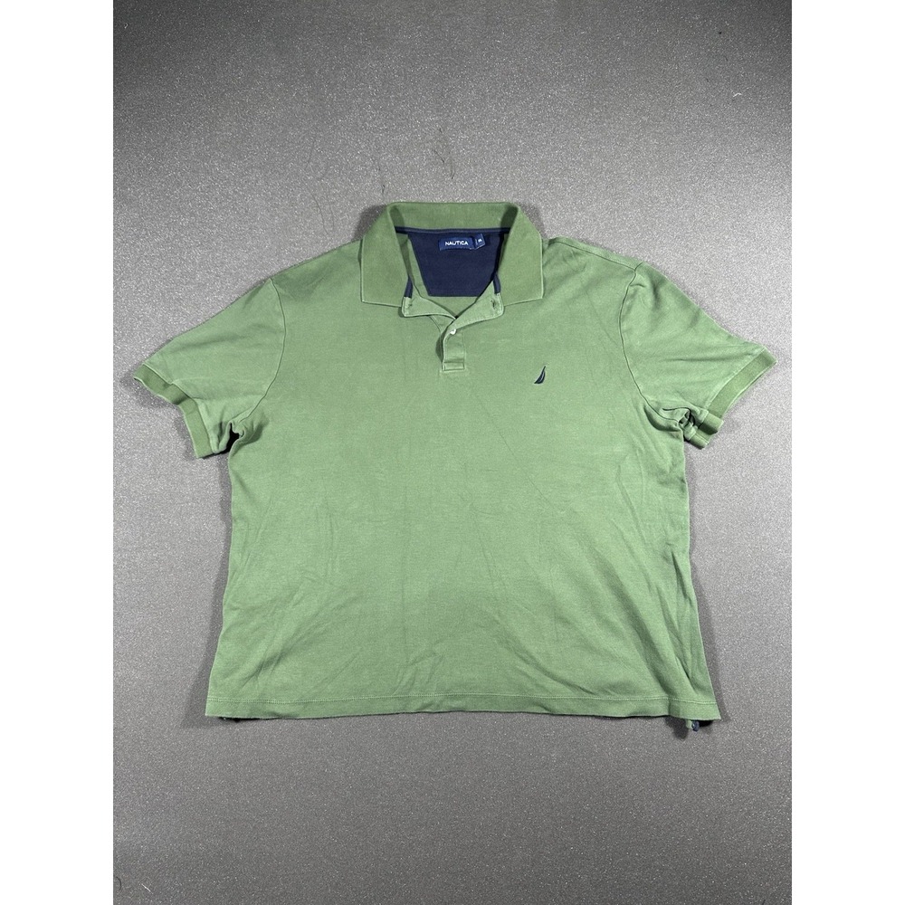 Men's Nautica Green Polo XXL Big-Short